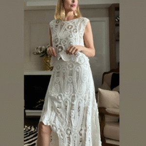 Conjunto Tricô Off White